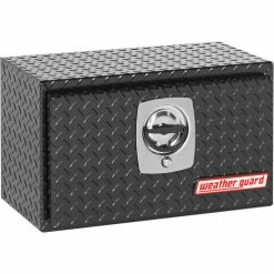 Weather Guard Underbed Truck Box, Black Aluminum Compact 2.4 Cu. Ft. - 622-5-02