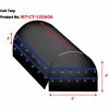 Xtarps, MT-CT18-B120606, Heavy Duty Flatbed Truck Tarp, Coil Tarp, 12' x 6' x 6', Black