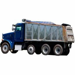 Xtarps, MT-DT-071600, Dump Truck Tarp, Heavy Duty, Industrial Grade, 7'W x 16'L, Black