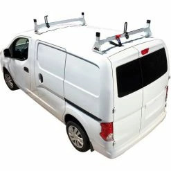 Vantech H1 2 Bar Steel Ladder Roof Rack For Nissan NV200 2013-On, White -Towing & Cargo Management Shop VHC H1602W