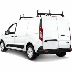 Vantech H1 2 Bar Steel Ladder Roof Rack for Ford Transit Connect 2014-On, Black -Towing & Cargo Management Shop VHC H1702B