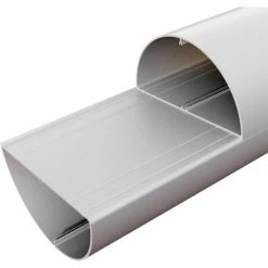 Vantech Conduit 4 Chamber Tube Carrier w/Caps, Fits 2" x 1" Cross Bars, 128" x 6" Aluminum, Black