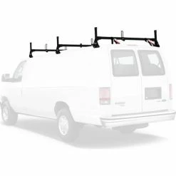 Vantech H1 3 Bar Steel Ladder Rack System for Dodge RAM Van 1981-On, Black 16 Vantech H1 3 Bar Steel Ladder Rack System for Dodge RAM Van 1981-On, Black -Towing & Cargo Management Shop h1083b 80