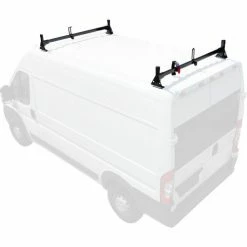 Vantech H1 2 Bar Steel Ladder Rack For RAM ProMaster Cargo Van 2013-On, Black 13 Vantech H1 2 Bar Steel Ladder Rack For RAM ProMaster Cargo Van 2013-On, Black -Towing & Cargo Management Shop h1342b 80 2
