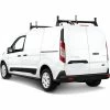 Vantech H1 2 Bar Steel Ladder Roof Rack for Ford Transit Connect 2014-On, Black