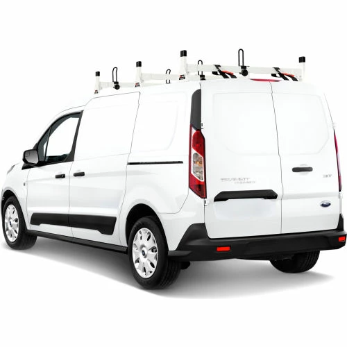 Vantech H1 3 Bar Steel Ladder Roof Rack for Ford Transit Connect 2014-On, White 1 Vantech H1 3 Bar Steel Ladder Roof Rack for Ford Transit Connect 2014-On, White