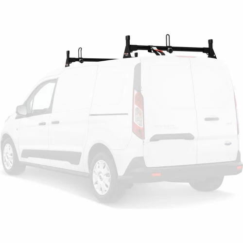 Vantech H1 2 Bar Aluminum Ladder Roof Rack for Ford Transit Connect 2014-On, Black 2 Vantech H1 2 Bar Aluminum Ladder Roof Rack for Ford Transit Connect 2014-On, Black - Image 2