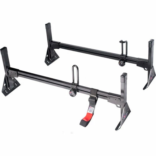 Vantech H1 2 Bar Aluminum Ladder Rack System for Ford Econoline 1992-On, Black 3 Vantech H1 2 Bar Aluminum Ladder Rack System for Ford Econoline 1992-On, Black - Image 3