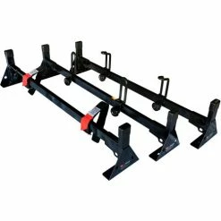 Vantech H1 3 Bar Aluminum Ladder Roof Rack For Nissan NV200 2013-On, Black -Towing & Cargo Management Shop h1 3 low st b 4