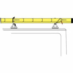 Vantech H1 3 Bar Aluminum Ladder Roof Rack for Ford Transit Cargo Van 2015-On, Black -Towing & Cargo Management Shop h1 hook loop low diagram 5